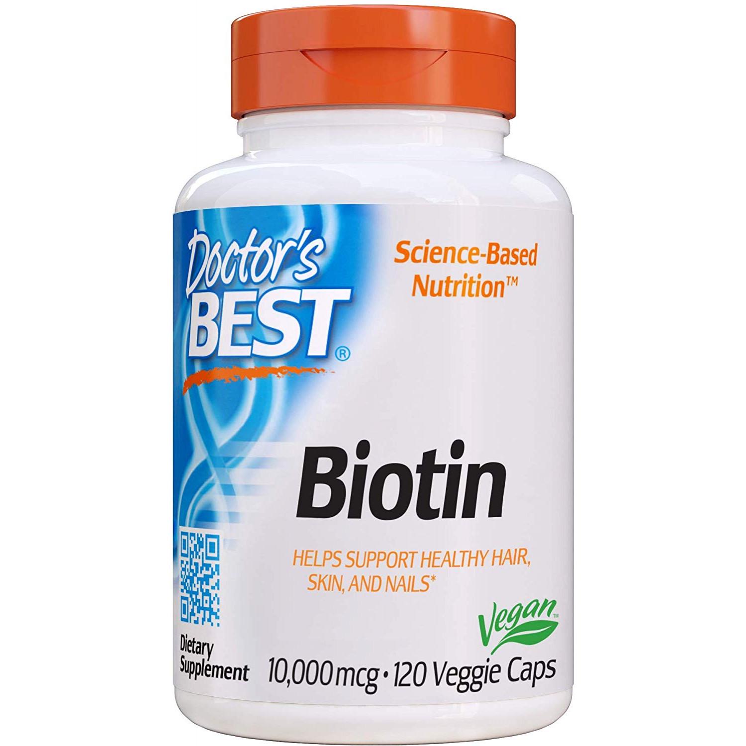 Біотин Biotin 10000 мг 120 капсул