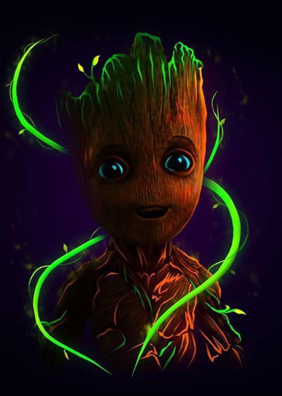 Картина постер Gee! Guardians of the Galaxy Стражи Галактики Грут 40х60 см GG.09.083