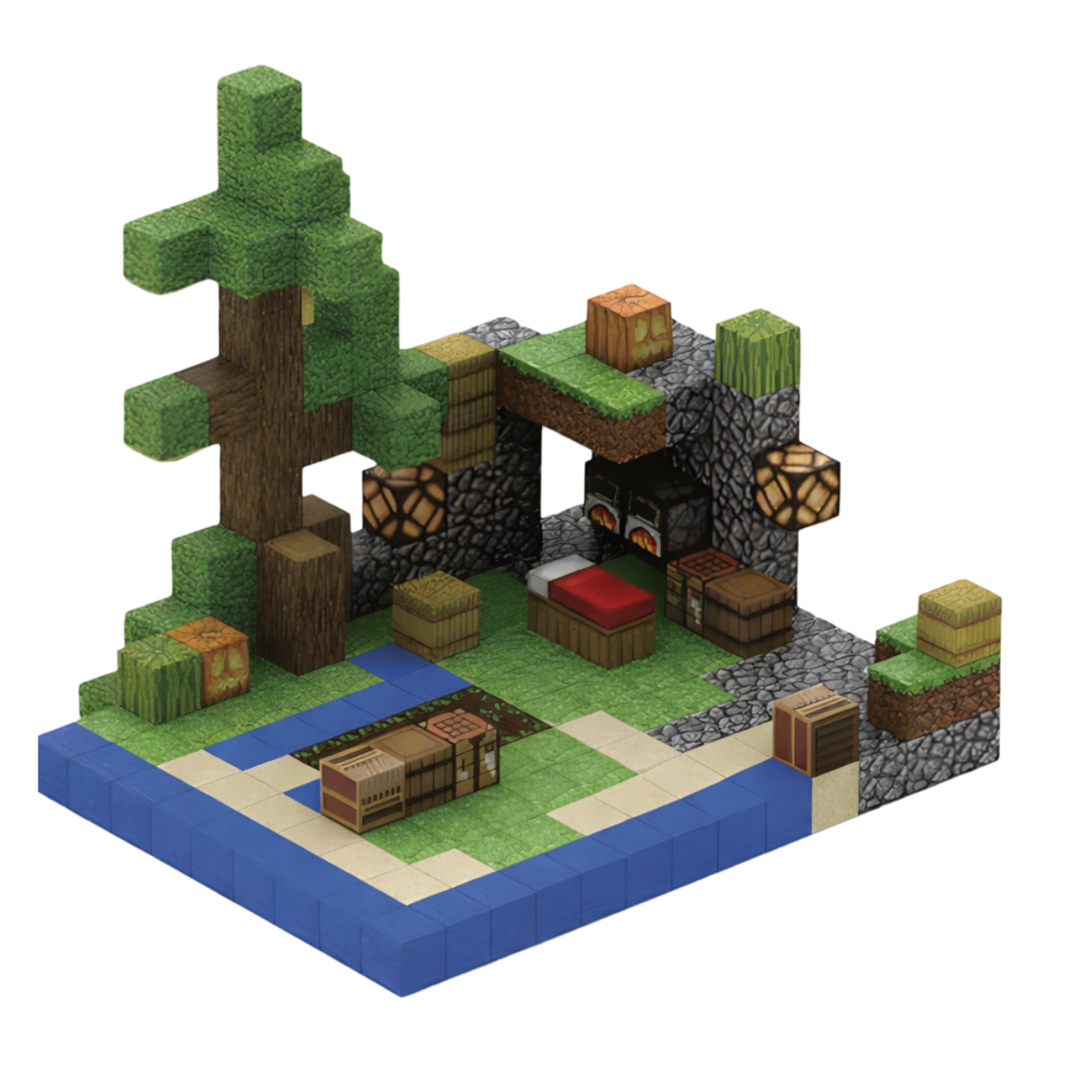 Конструктор магнитный Minecraft Лесной домик 212 дет. (212) Конструктор магнитный Minecraft Лесной домик 212 дет. (212)