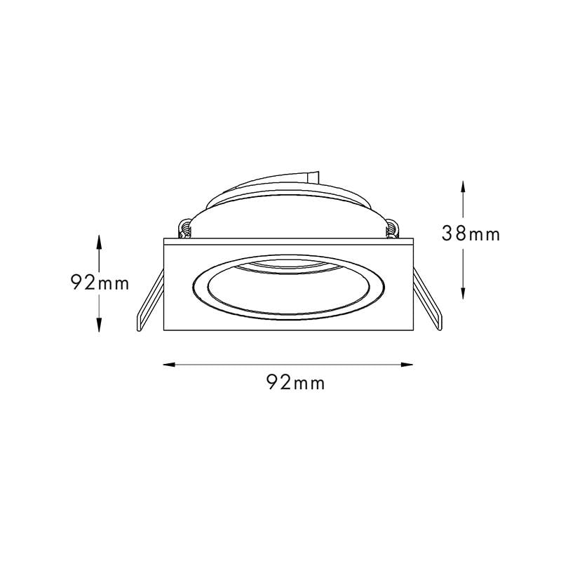 Точечный светильник Zuma Line Chuck Dl Square 92706 - фото 2