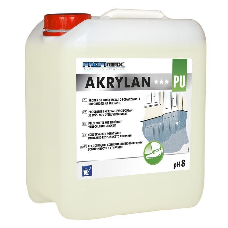 Средство полимерное Lakma PROFIMAX AKRYLAN PU для консервирования полов и придания блеска с повышенной стойкостью к истиранию 5 л (3069) Средство полимерное Lakma PROFIMAX AKRYLAN PU для консервирования полов и придания блеска с повышенной стойкостью к истиранию 5 л (3069)