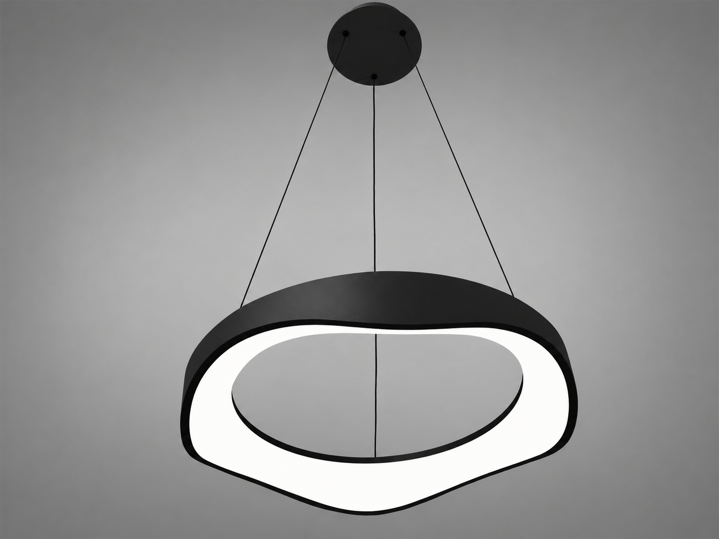 Люстра подвесная LED 36Вт Черный (0471A BK)