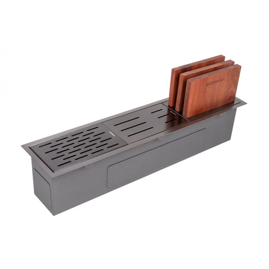 Сушка-органайзер вбудована LEOMIKAO ML-01 GM PVD вороняна сталь (000346)