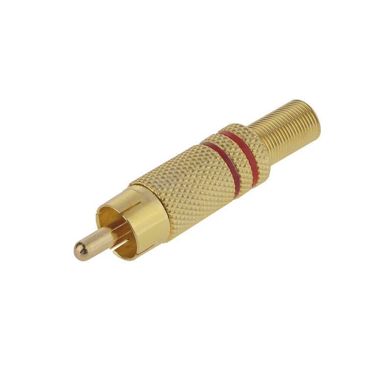 Штекер RCA 2 полосы Красный (A153010)