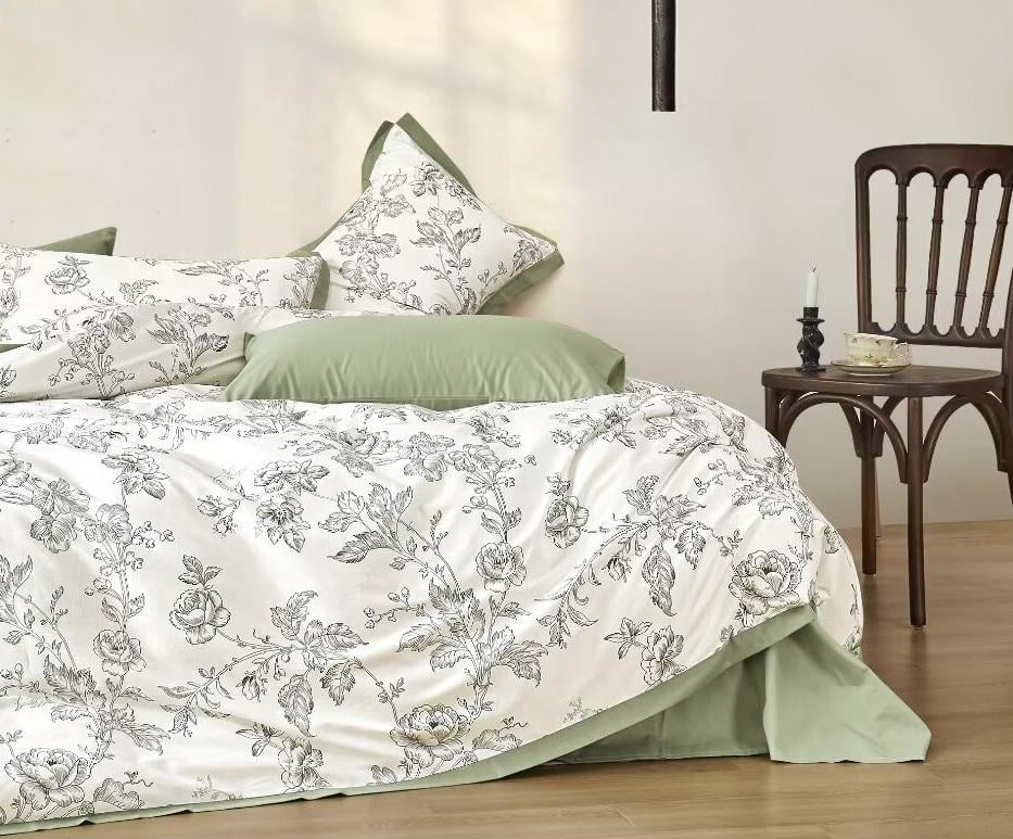 Комплект постільної білизни Soho Євро Elle 200x230 см Sintra Olive (UG-A130060)