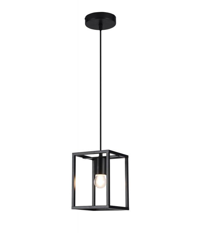 Світильник стельовий одинарний GTV DIU E27 IP20 15х15х20 см Чорний (27551105)