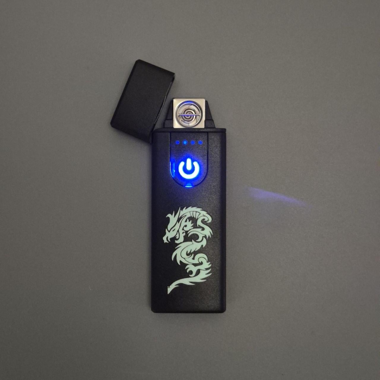 Зажигалка сенсорная электронная USB Черный (1709) - фото 9