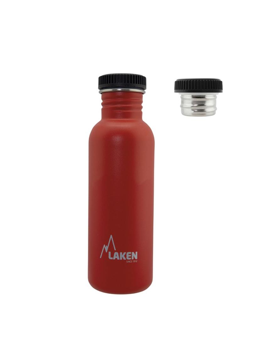 Бутылка Laken Basic Steel Bottle 0,75L P/S Cap Red (1004-BSA75RO)