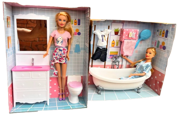 Набір ляльок з меблями Defa Lucy Ванна кімната (592)