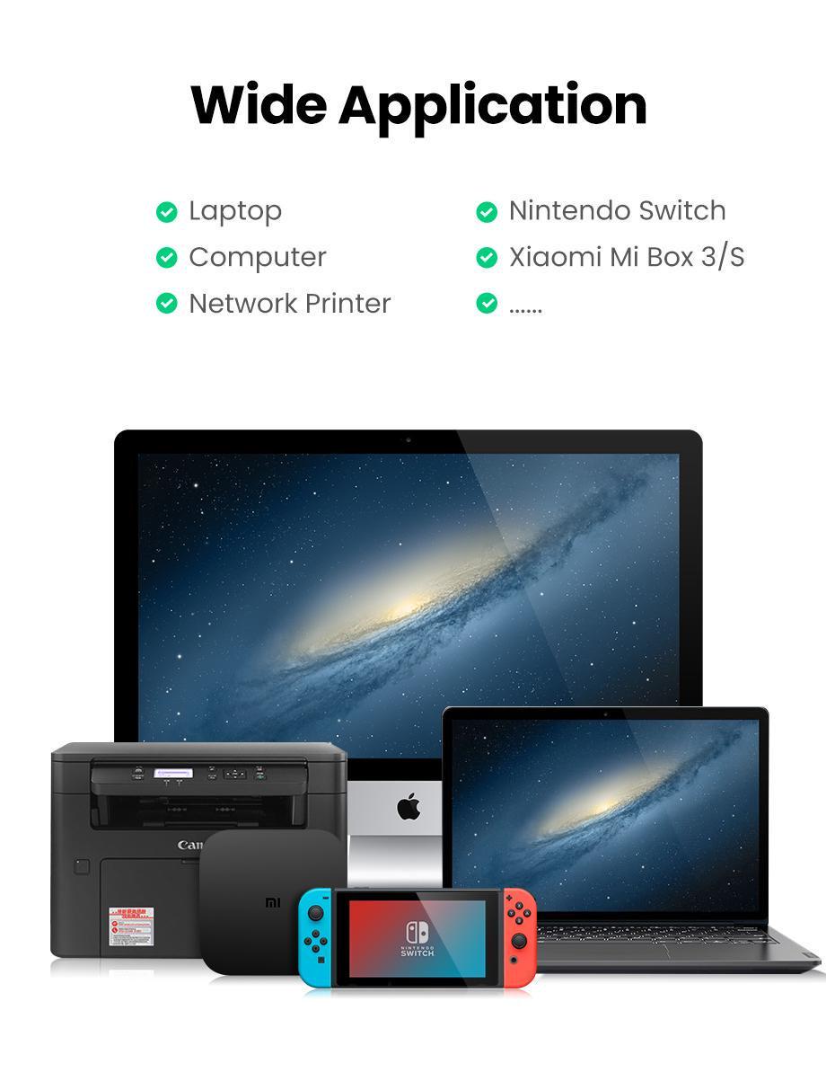 Сетевая карта UGREEN USB-Ethernet 1 Гбит/с LAN USB 3.0-RJ45 1000 Мбит/с металлический Серый (50922) - фото 14