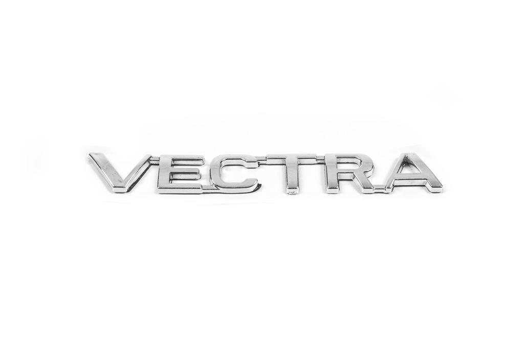 Надпись Vectra 135 мм на 18 мм Другие производители Турции для Opel Vectra A 1987-1995 гг. abs-пластик Хром