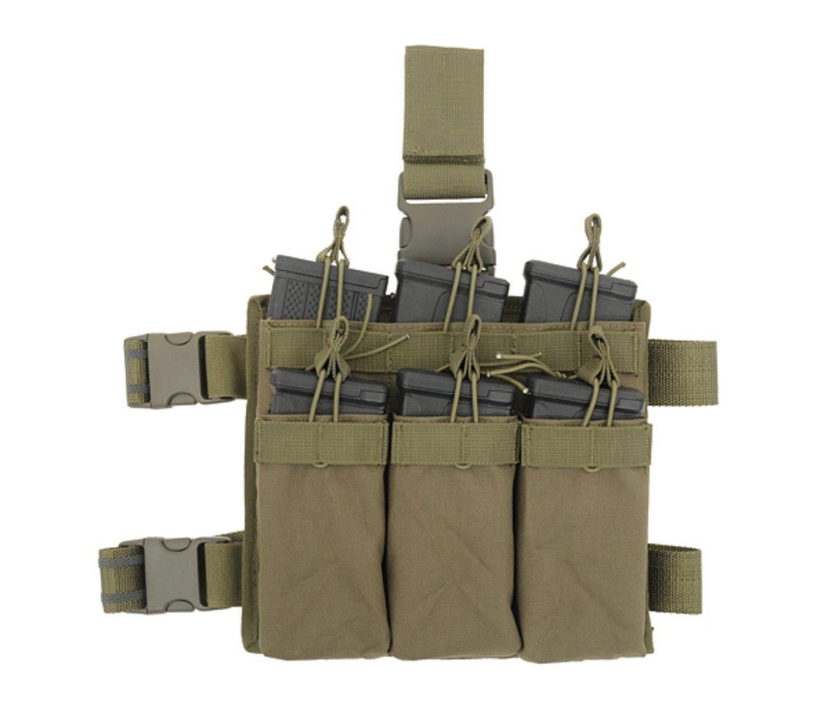 Підсумок стегновий на 6 магазинів для АК 5.45 та 5.56 М4 AR-15 відкритий штурмовий із регульованими ножними лямками та еластичними фіксаторами Олива Підсумок стегновий на 6 магазинів для АК 5.45 та 5.56 М4 AR-15 відкритий штурмовий із регульованими ножними лямками та еластичними фіксаторами Олива