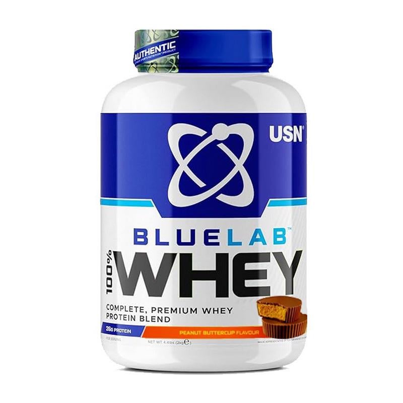 Протеин сывороточный USN Blue Lab 100% Whey 2 кг Тропический смузи арахисовая чашечка