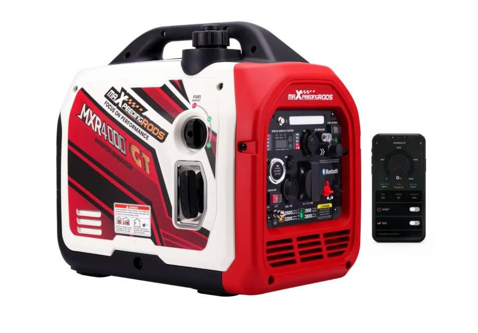 Генератор інверторний бензин/газ MXR4000GT 3,2 kW однофазний 220V 50Hz 4 л дистанційний запуск Bluetooh