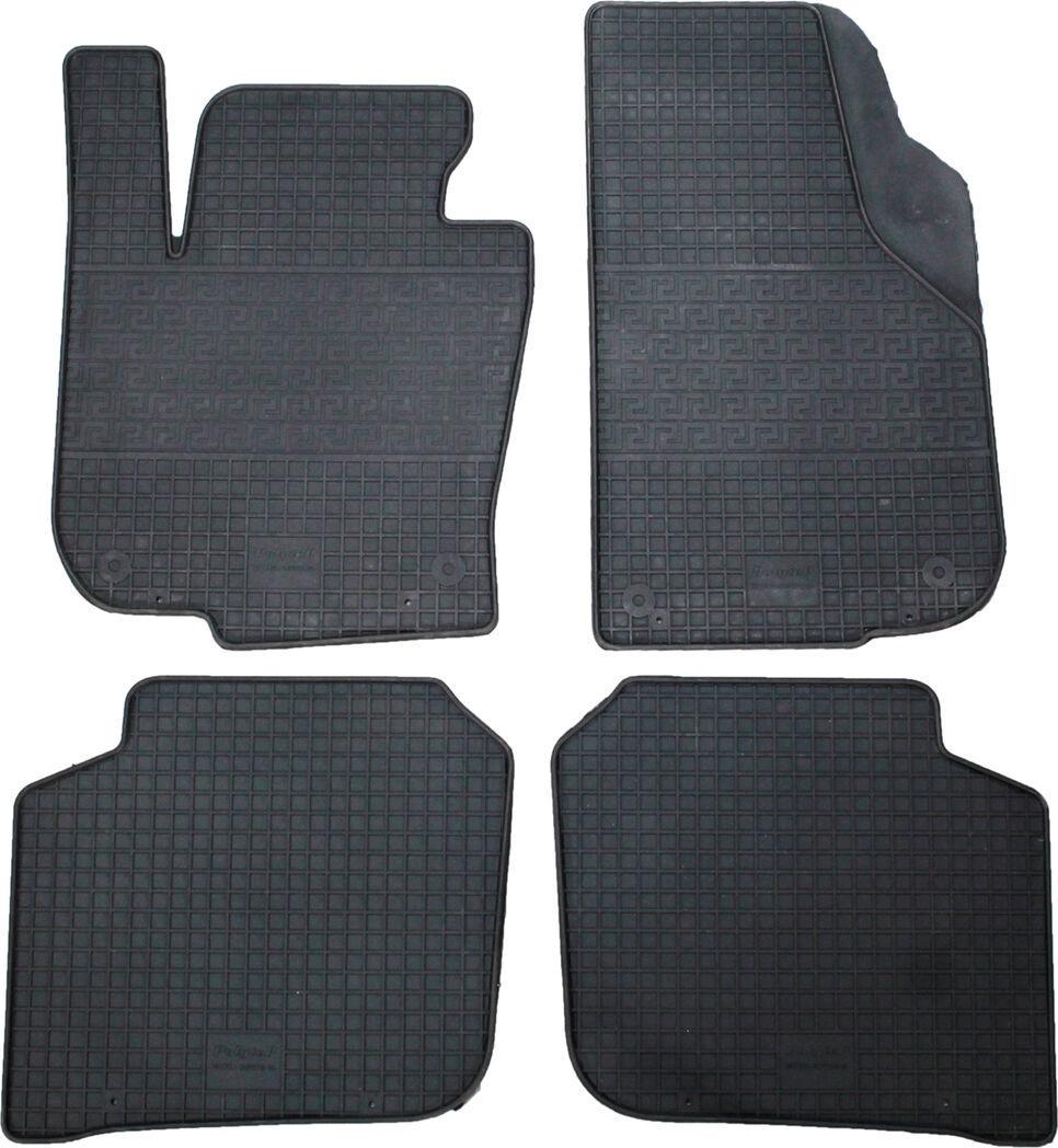Коврики автомобильные в салон Polytep Skoda Super B с 08-15 г.в. 4 шт. Черный (15292997)