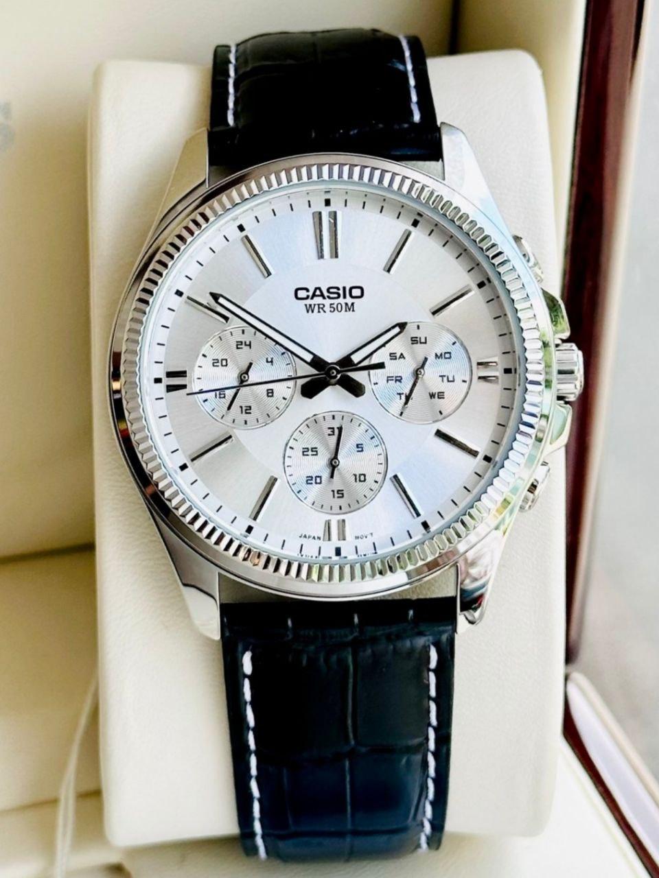 Наручные часы мужские Casio MTP-1375L-7A Timeless Collection Белый (2693961688)