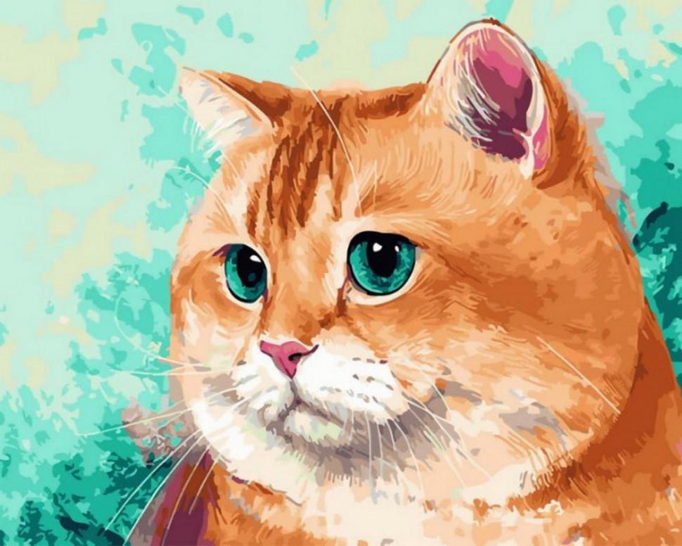 Картина по номерам Rainbow Art Рыжий мыслитель (GX29469-RA)