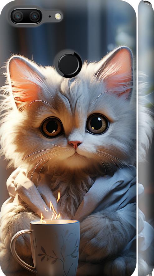 Чехол на Huawei Honor 9 Lite White cat (5646m-1359-42517)