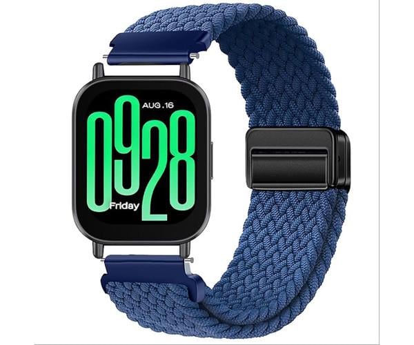 Ремешок Textile Elastic для смарт-часов Amazfit Active/Active 2 20 мм Синий