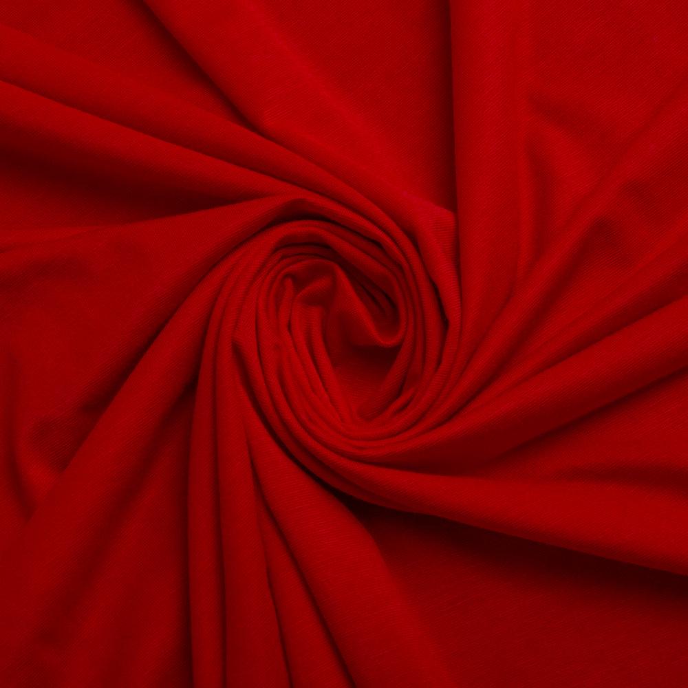 Ткань трикотаж вискоза California червона