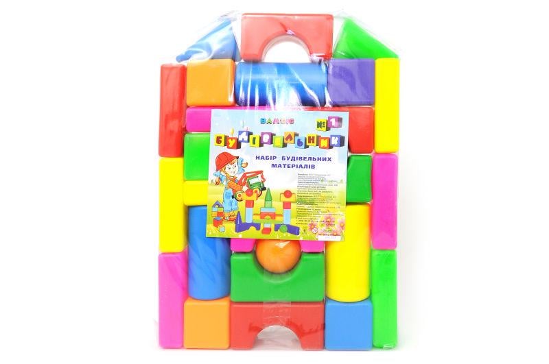 Конструктор Bamsic Строитель №1 21x21x21 см Разноцветный (095/1)