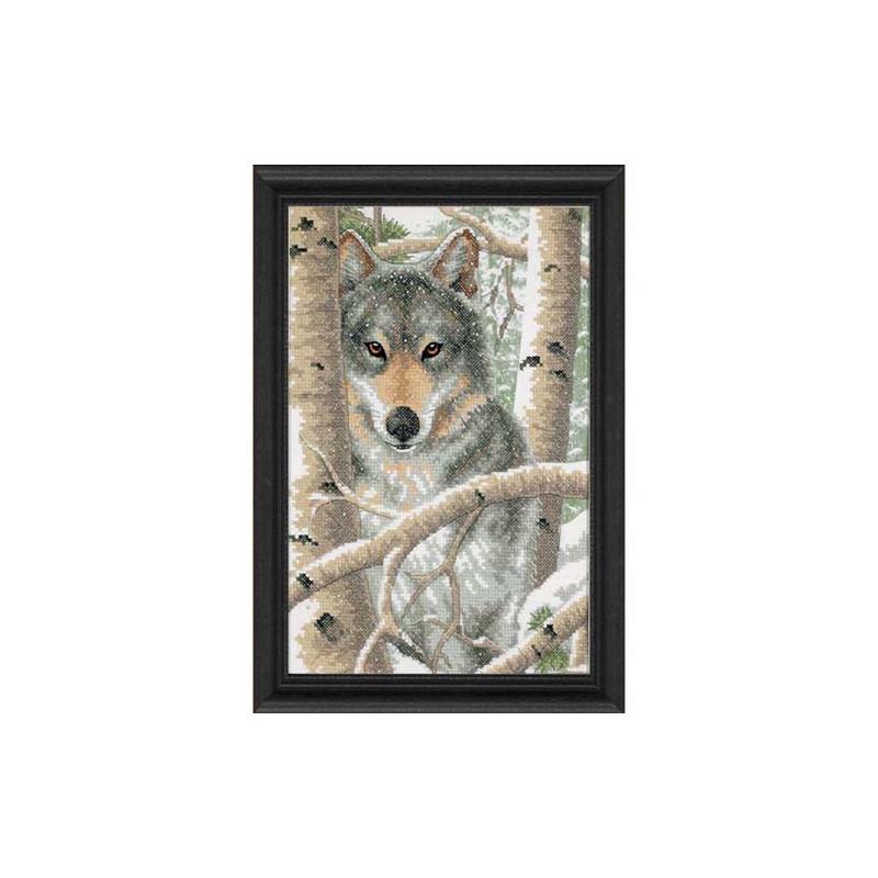 Набір для вишивки хрестиком Dimensions 03228 Wintry Wolf (391)