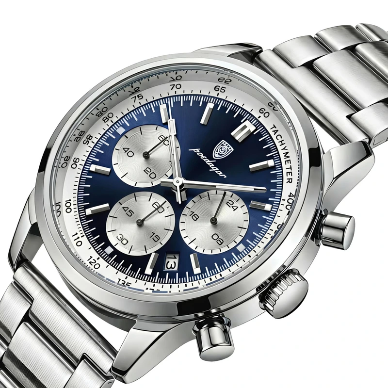 Годинник чоловічий Poedagar Innova 2 ремінці Steel (37532)