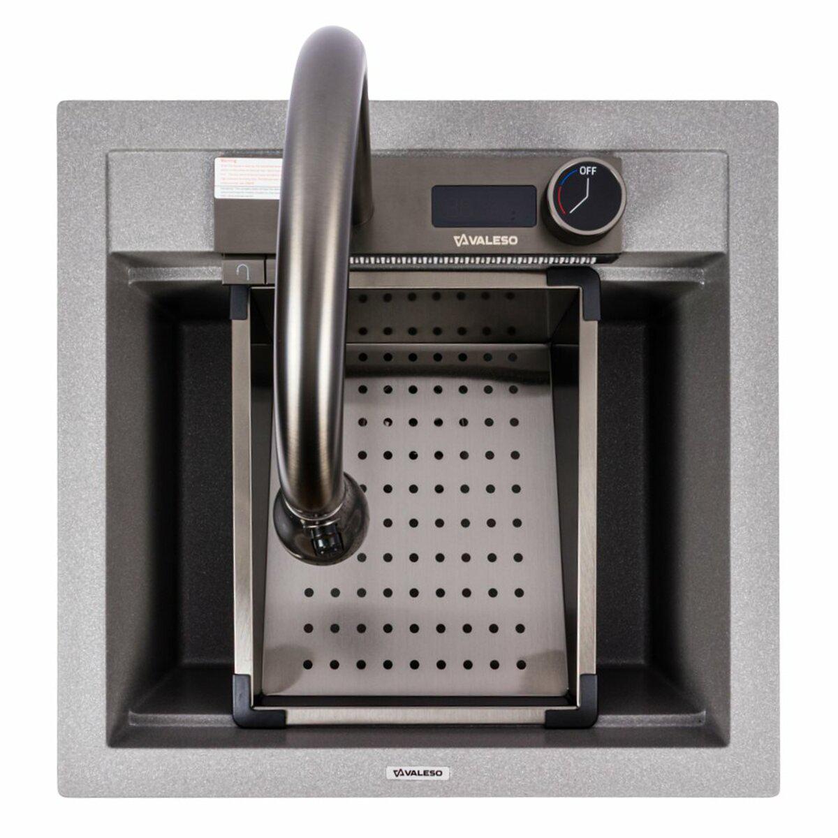 Мийка для кухні гранітна Valeso VIVA 5149 Сірий мусон матовий (033303) Мийка для кухні гранітна Valeso VIVA 5149 Сірий мусон матовий (033303)