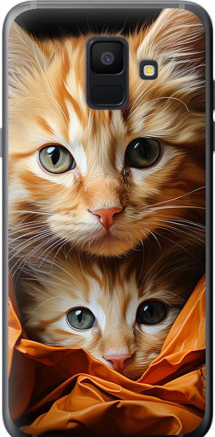 Чехол на Samsung Galaxy A6 2018 Котики 2 (5664t-1480-42517)