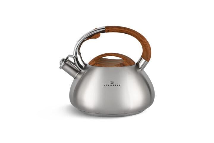 Чайник с свистком для индукционной плиты Edenberg EB-1400 3 л из нержавеющей стали Коричневый (2530558915) Чайник с свистком для индукционной плиты Edenberg EB-1400 3 л из нержавеющей стали Коричневый (2530558915)