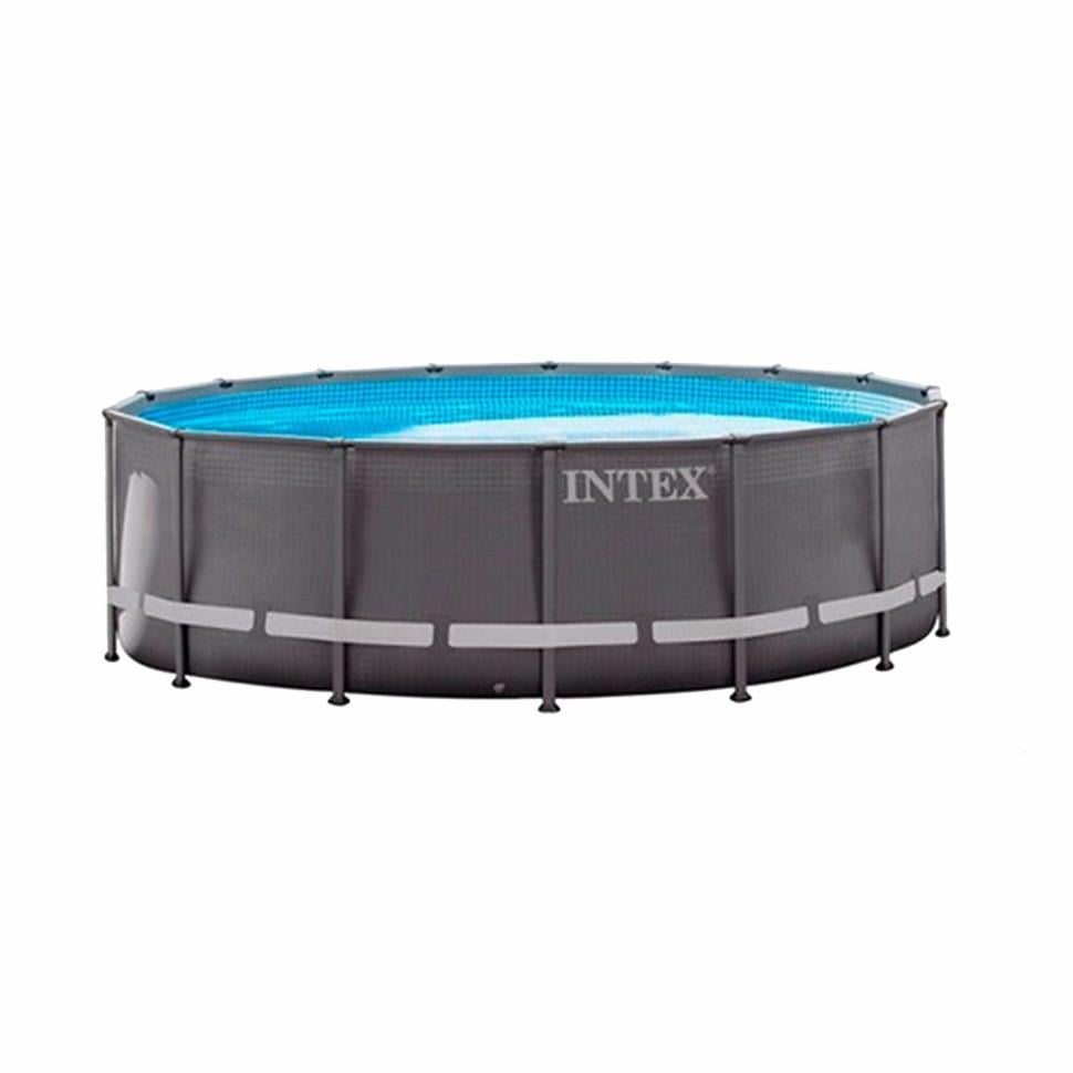 Бассейн каркасный круглый Intex Ultra XTR 26326-0 488х122 см Темно-серый (147-9-26326-0) Бассейн каркасный круглый Intex Ultra XTR 26326-0 488х122 см Темно-серый (147-9-26326-0)