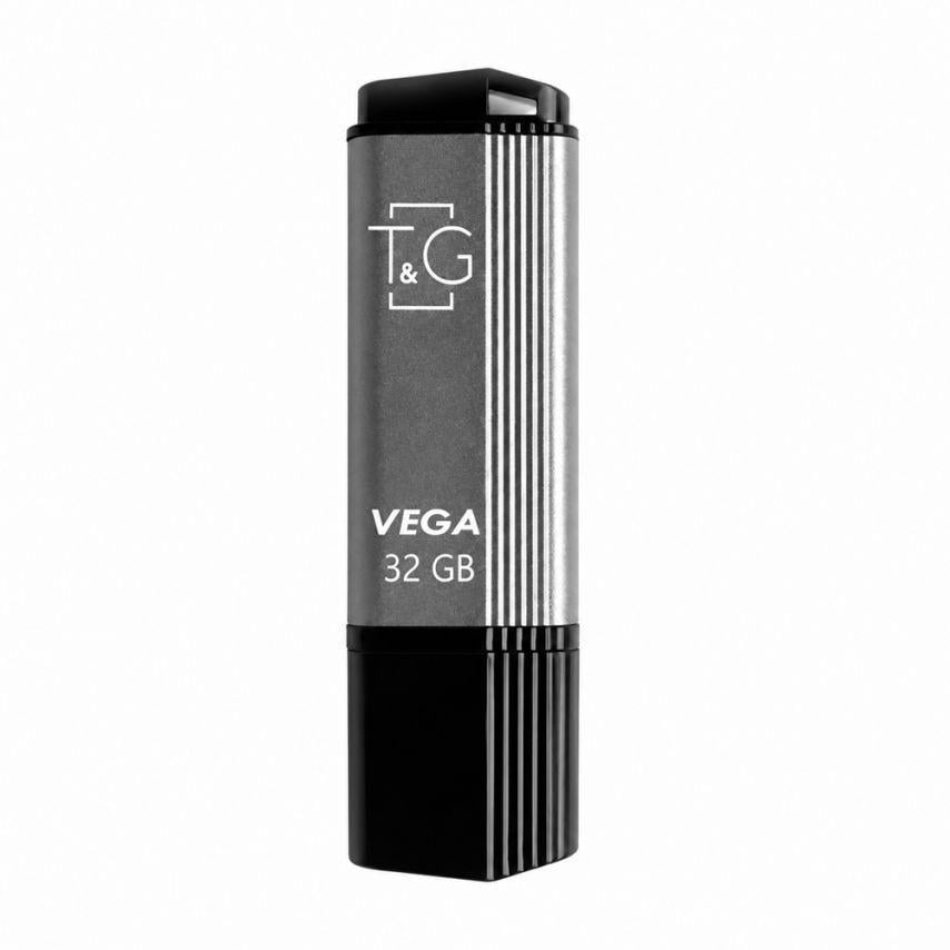 Флеш-пам'ять USB T&G Vega 32GB USB 2.0 Grey (121) Флеш-пам'ять USB T&G Vega 32GB USB 2.0 Grey (121)