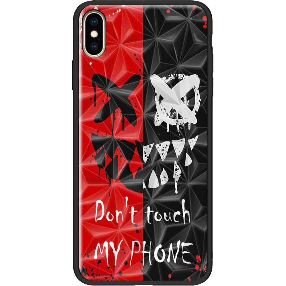 Чехол BoxFace iPhone XS Max Bad Smile Черный силикон с призмой (35321-up2468-37858)