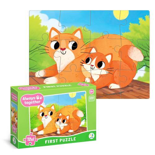 Пазл DoDo Завжди разом Котики 12 ел. (300632)