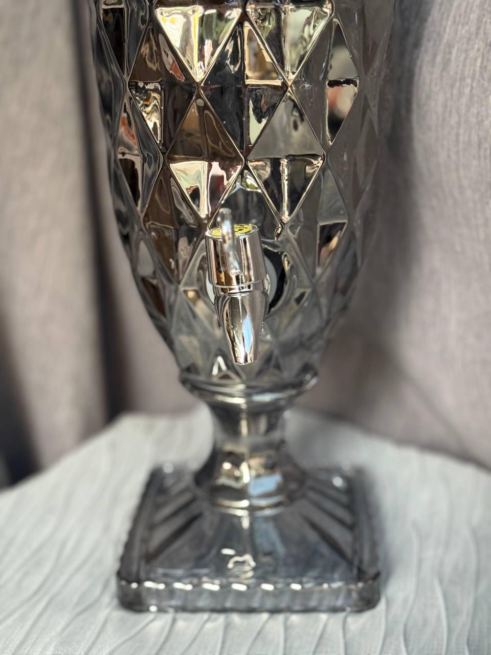 Лимонадниця скляна TS Kitchen 2 л Дзеркальний сірий (HP4174) - фото 4