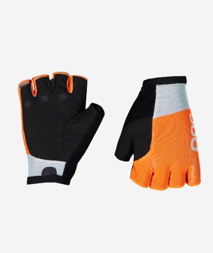 Велорукавички POC Essential Road Mesh Short Glove M Granite Grey/Zink Orange (31963)