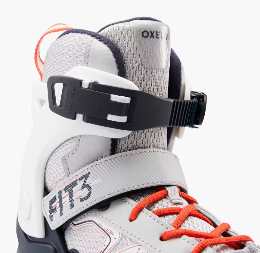 Ролики детские раздвижные OXELO FIT3 EU р. 29-32 Серо-оранжевый (2529819331) - фото 3