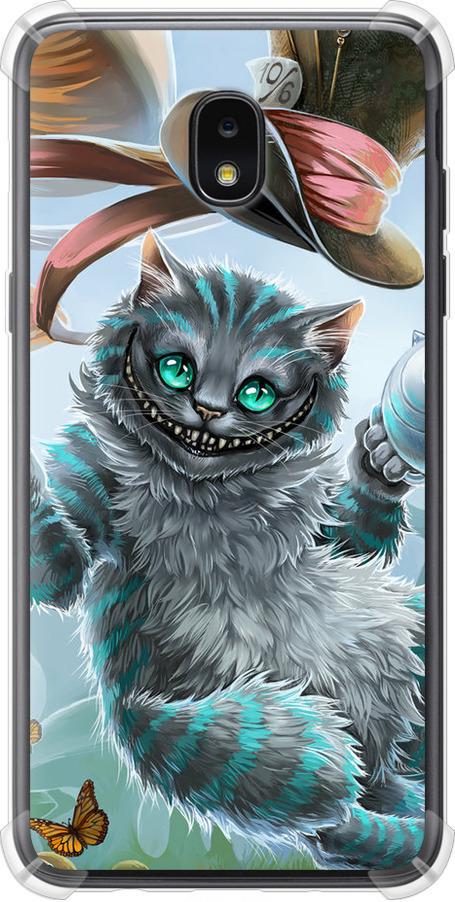 Чехол на Samsung Galaxy J7 2018 Чеширский кот 2 (3993sp-1502-42517)