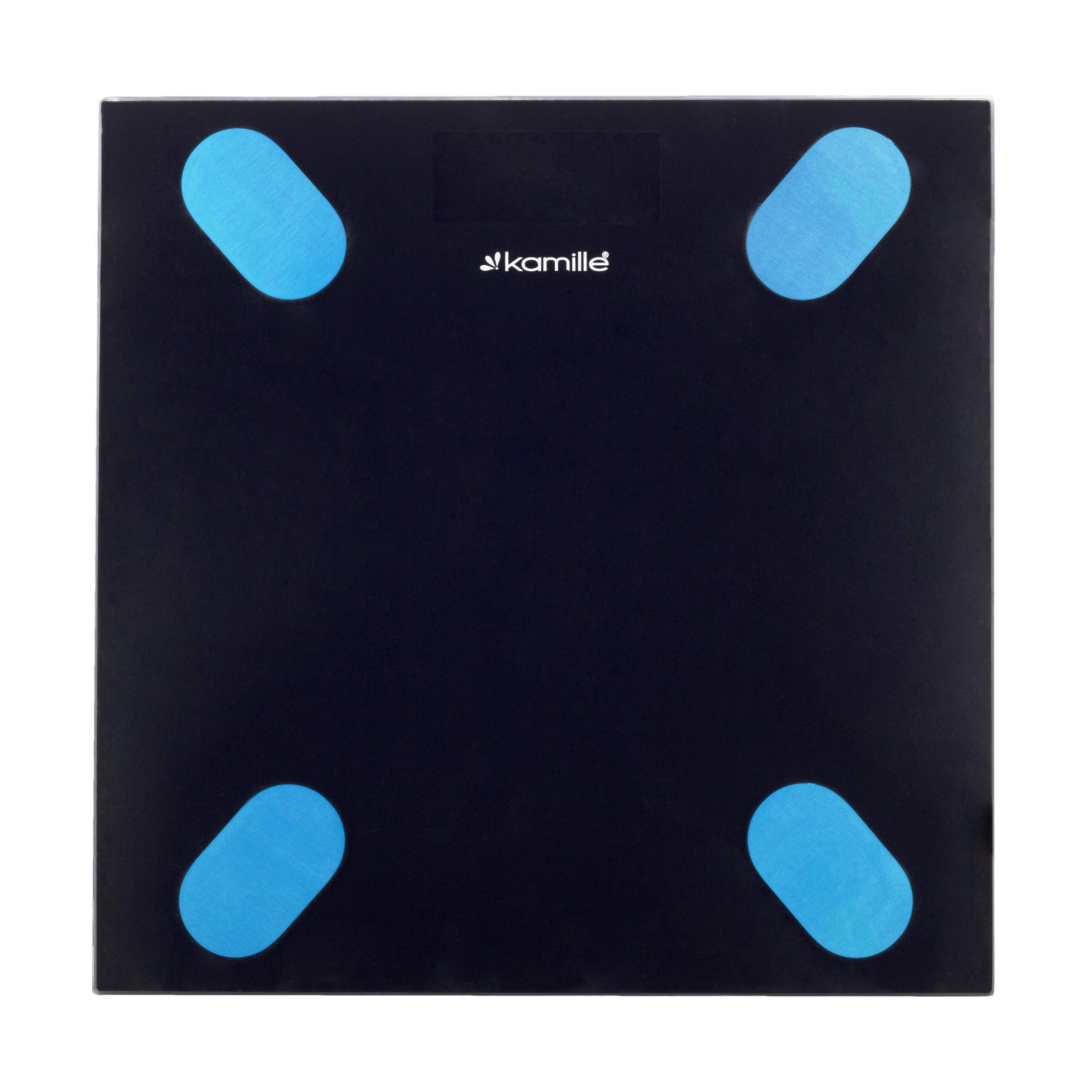 Весы smart напольные электронные Kamille с Bluetooth 28x28x2,5 см (20987621) - фото 11