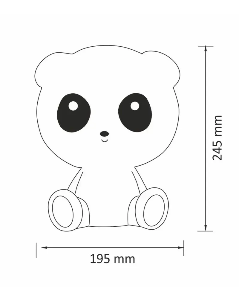 Настольная лампа Polux 327215 Panda - фото 8 Настольная лампа Polux 327215 Panda - фото 8