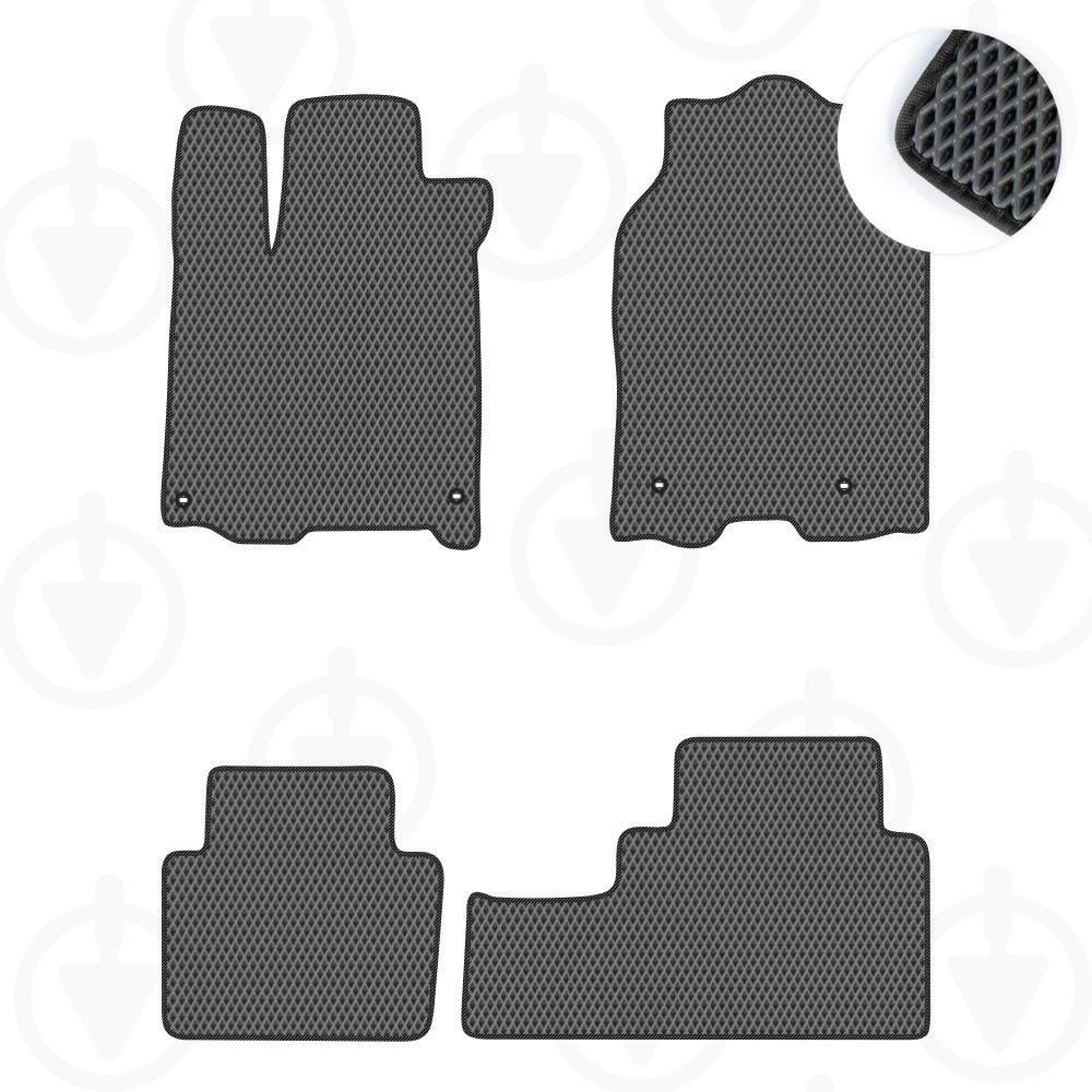 Комплект ковриков в салон Star-Tex для Acura RDX II 2012-2018 р. 4-ри регулировки привода сиденья EVA/Ромб Серый/Черный (10015-01-22-41)