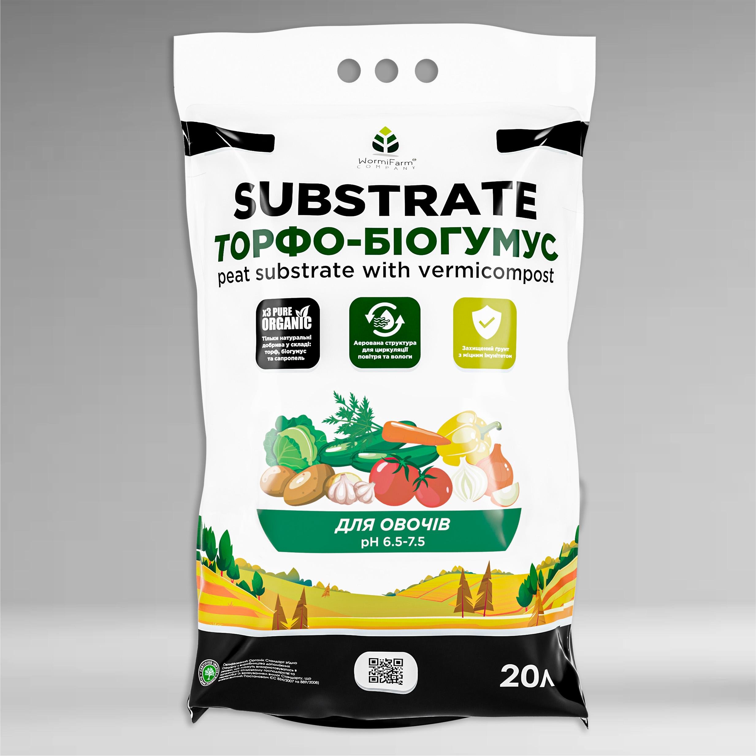 Торфо Біо Гумус Професійний нейтральний 6,5-7,5 з елементами пролонгованої дії та амінокислотами 20 л