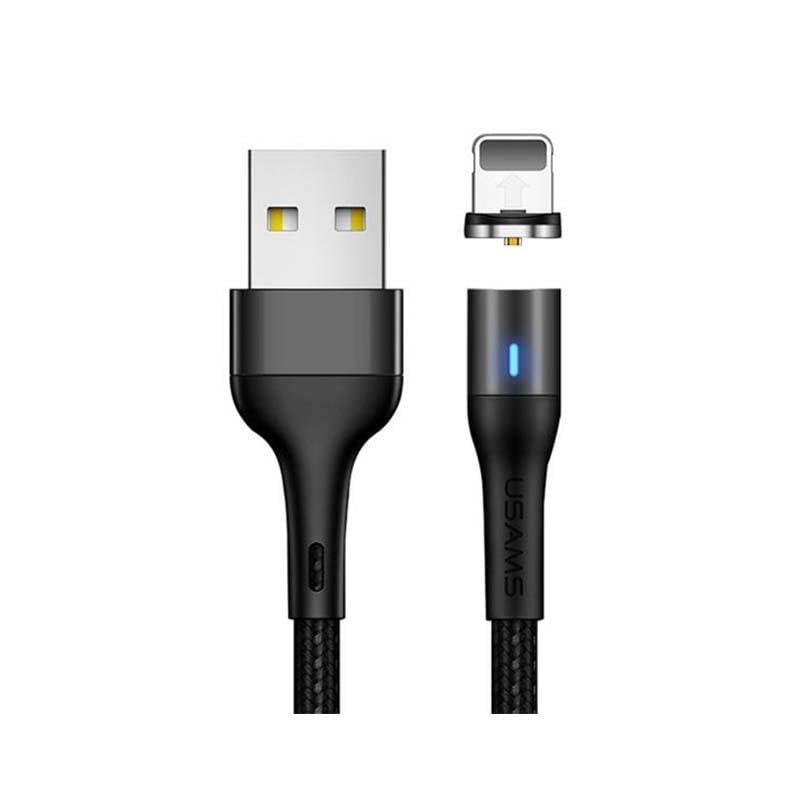 Магнитный кабель для зарядки Usams US-SJ333 U29, 2.4 А, 1 м, USB Type-A х Lightning, Черный