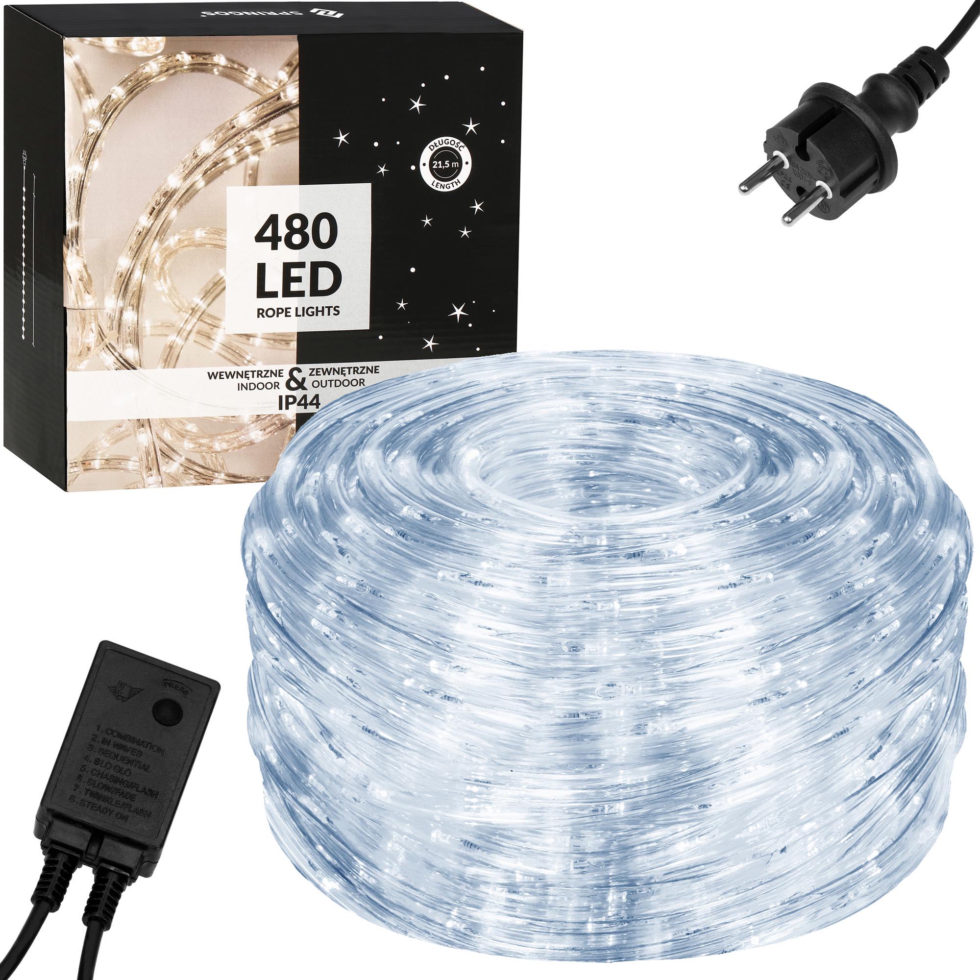 Гірлянда дюралайт Springos Rope Lights вулична/зовнішня 480 LED 20 м Cold white (CL1205)