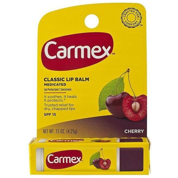 Бальзам для губ Carmex Classic Lip Balm SPF 15 Cherry Stick с ароматом вишни 4,25 г (083078000301/083078009496)