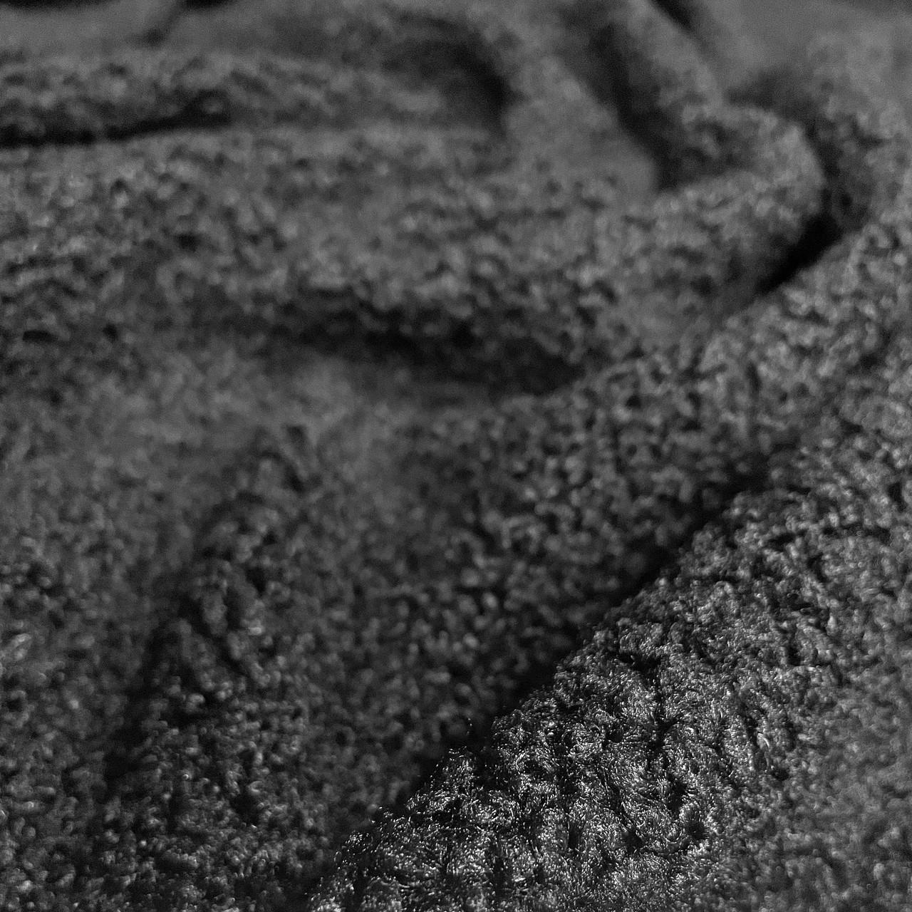 Тканина плюш Тедді Чорний (24479384) - фото 2 Тканина плюш Тедді Чорний (24479384) - фото 2