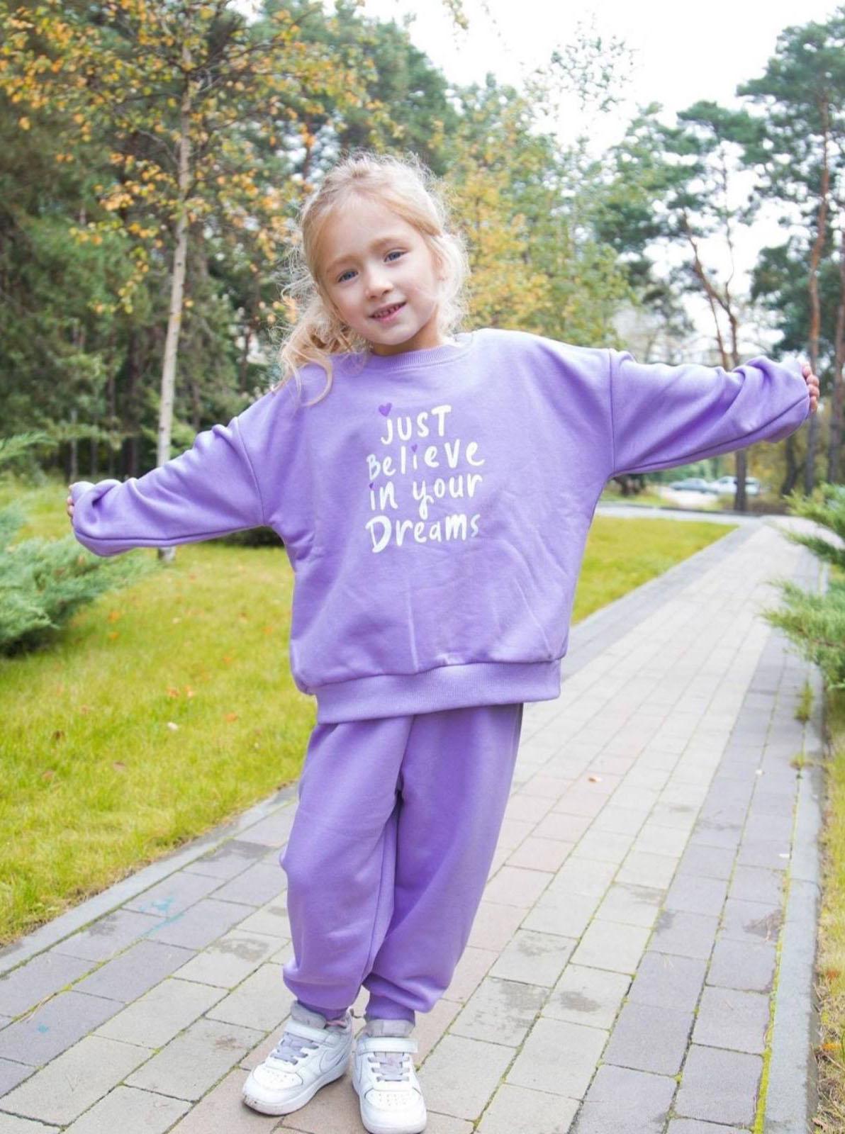 Спортивный костюм для девочки Фламинго Dreams 615-336 98 см Лавандовый (104405)