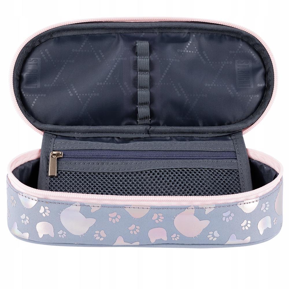 Пенал-тубус St.right з кишенькою на клапані Bp26 Majewski Срібні котики - фото 3 Пенал-тубус St.right з кишенькою на клапані Bp26 Majewski Срібні котики - фото 3