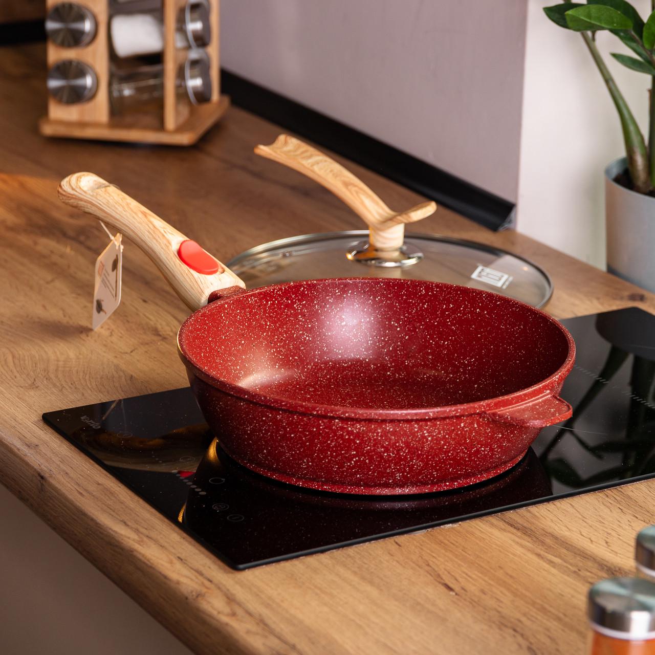 Сковорода алюмінієва глибока MGC зі скляною кришкою 2,8 л Ø 26 см - фото 8 Сковорода алюмінієва глибока MGC зі скляною кришкою 2,8 л Ø 26 см - фото 8