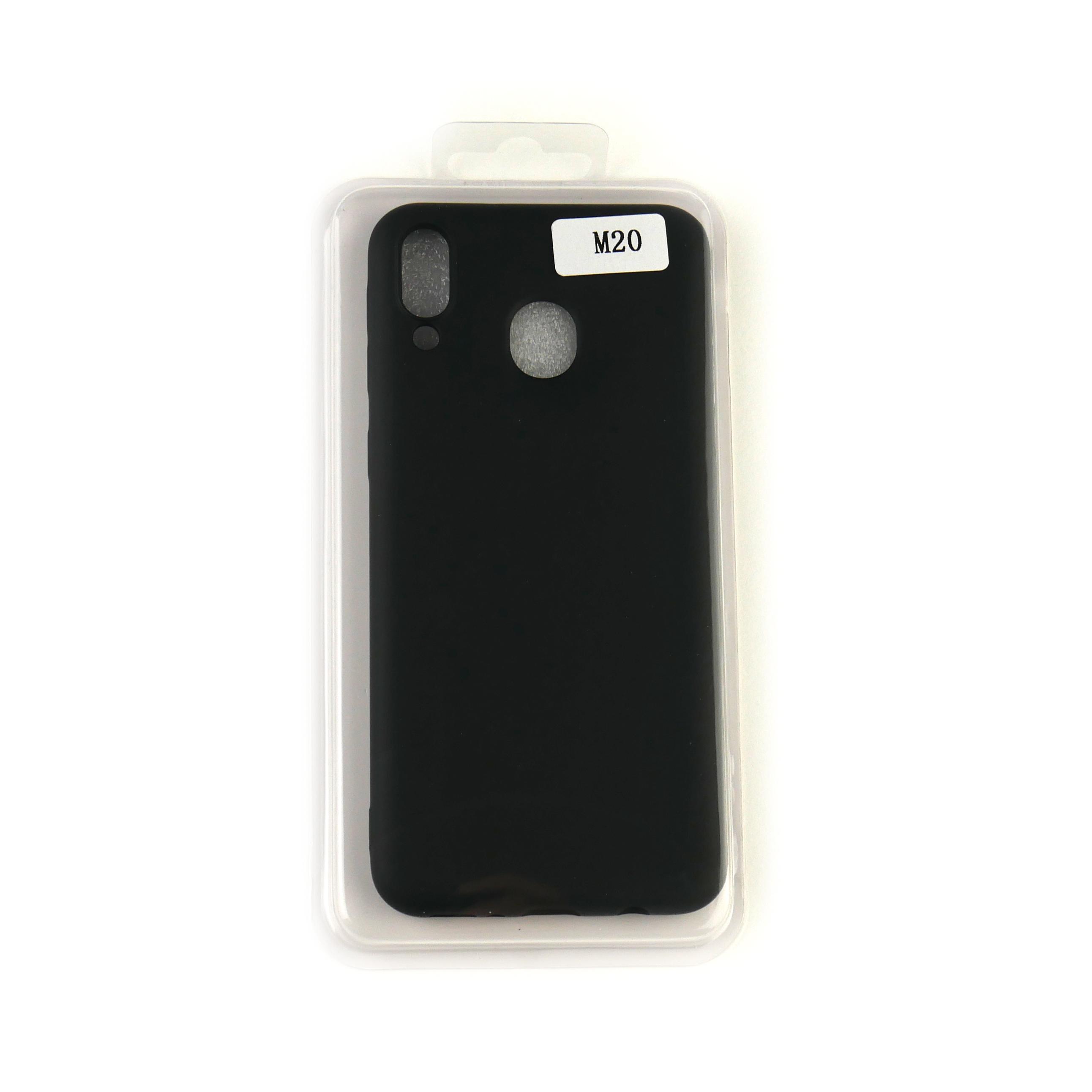 Чехол Silicone Case Full Cover Samsung M20 Черный